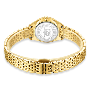 Rotary Ultra Slim, Silver Dial with Gold Plated Bracelet - LB08013/01