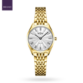 Rotary Ultra Slim, Silver Dial with Gold Plated Bracelet - LB08013/01