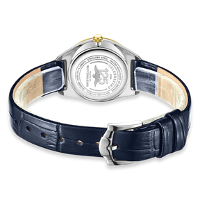 Rotary Ultra Slim 2-Tone, Blue Dial with Blue Leather Strap - LS08011-05