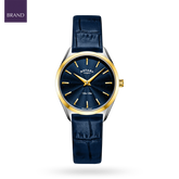 Rotary Ultra Slim 2-Tone, Blue Dial with Blue Leather Strap - LS08011-05