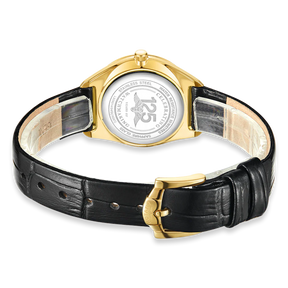 Rotary Ultra Slim, Silver Dial with Black Leather Strap - LS08013/01
