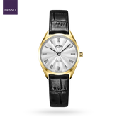 Rotary Ultra Slim, Silver Dial with Black Leather Strap - LS08013/01