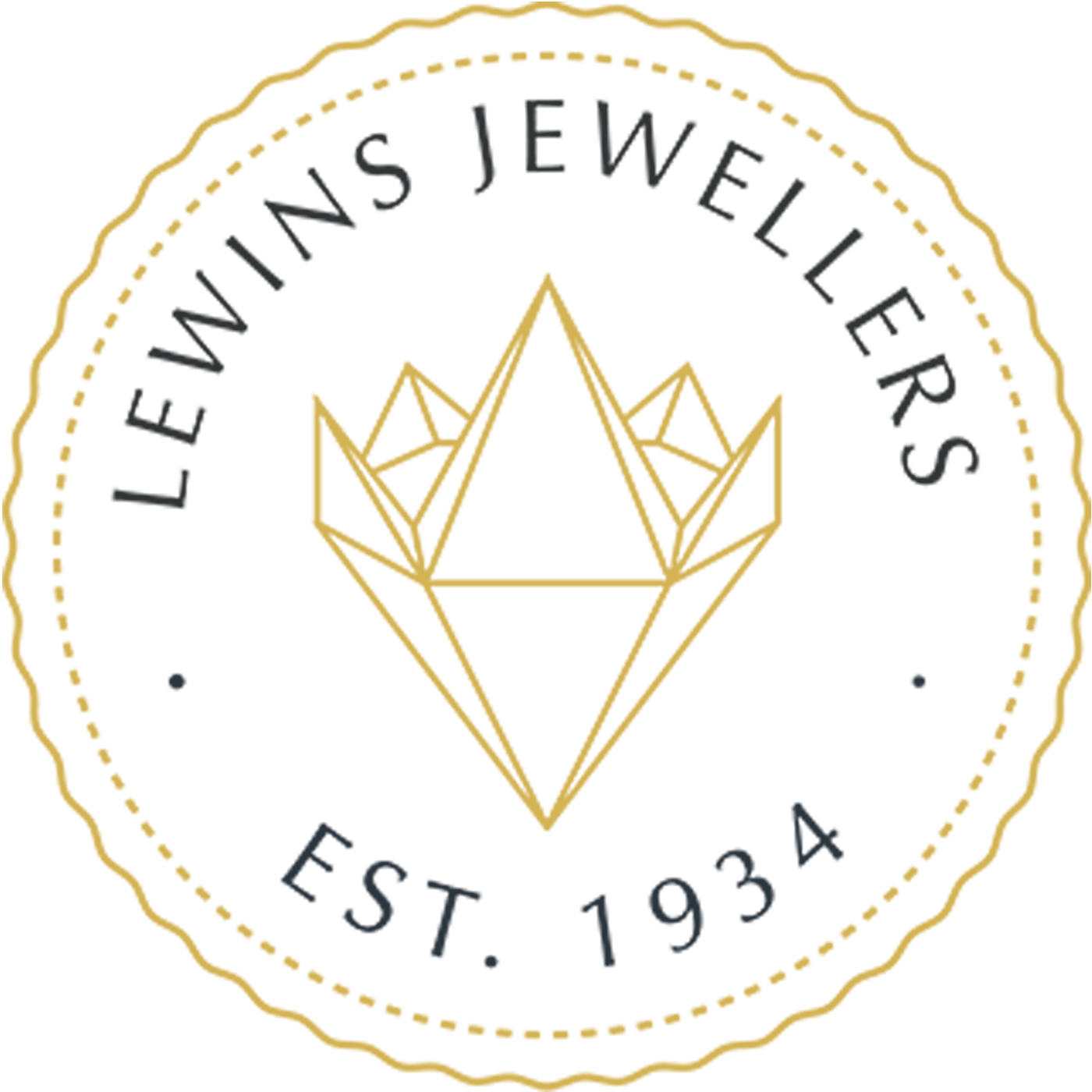 Lewins Jewellers EST 1934 White Seal