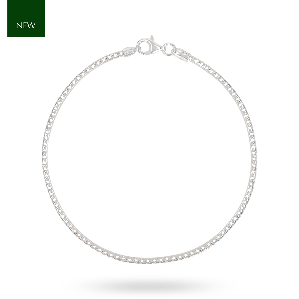 Sterling Silver 8” 1.9mm Franco Bracelet