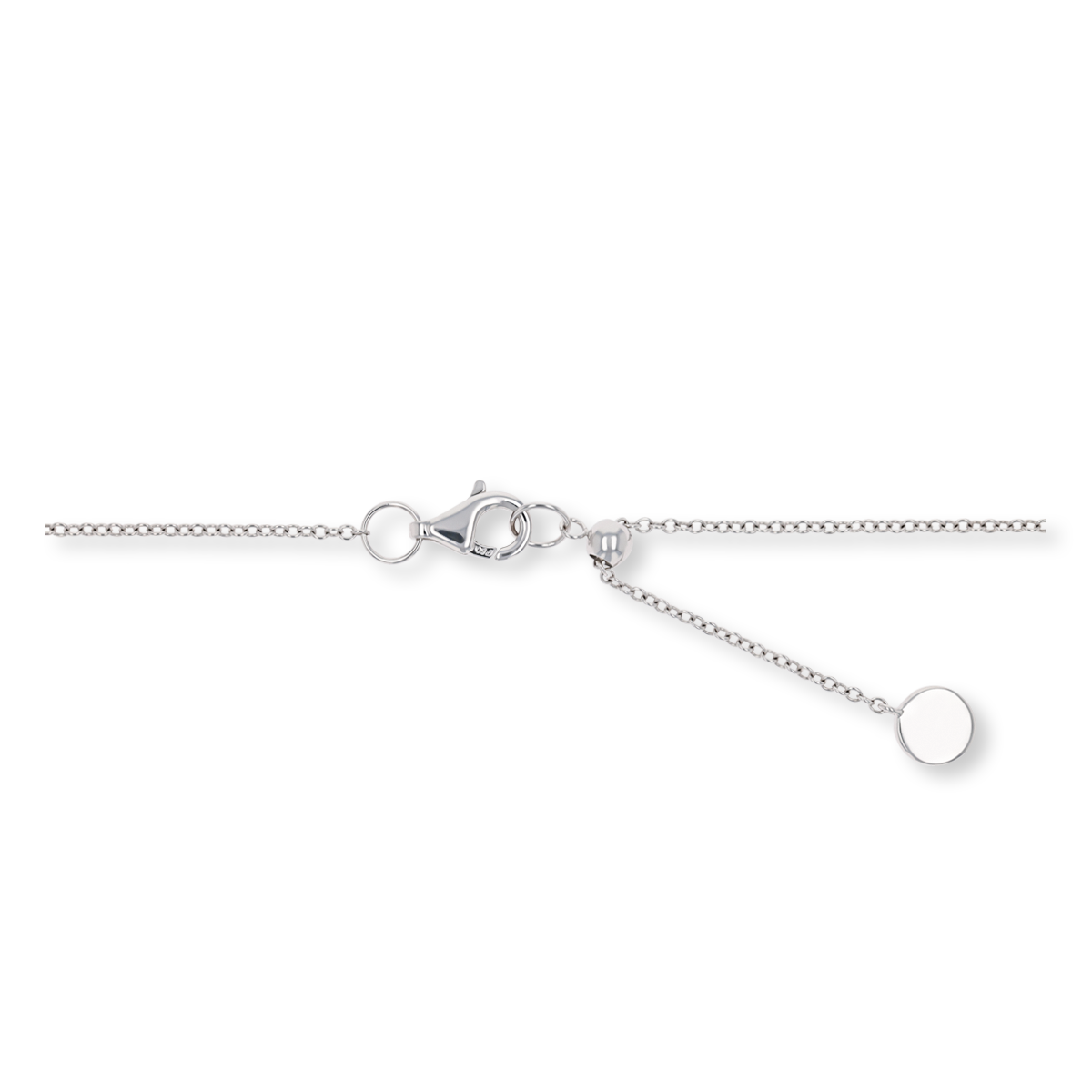 18ct White Gold Rose Cut Pink Sapphire & Diamond Halo Necklace