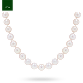 7.5-8mm Cultured Akoya Pearl 18” Necklace With 18ct Yellow Gold Clasp