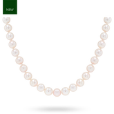 6.5-7mm Cultured Akoya Pearl 17.5” Necklace With 9ct White Gold Clasp