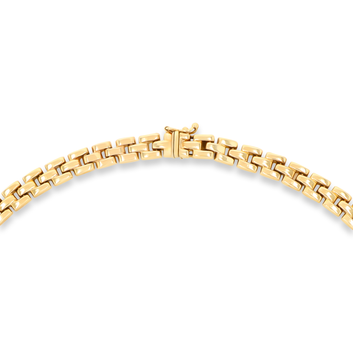 9ct Yellow Gold 17” Panther Link Necklace