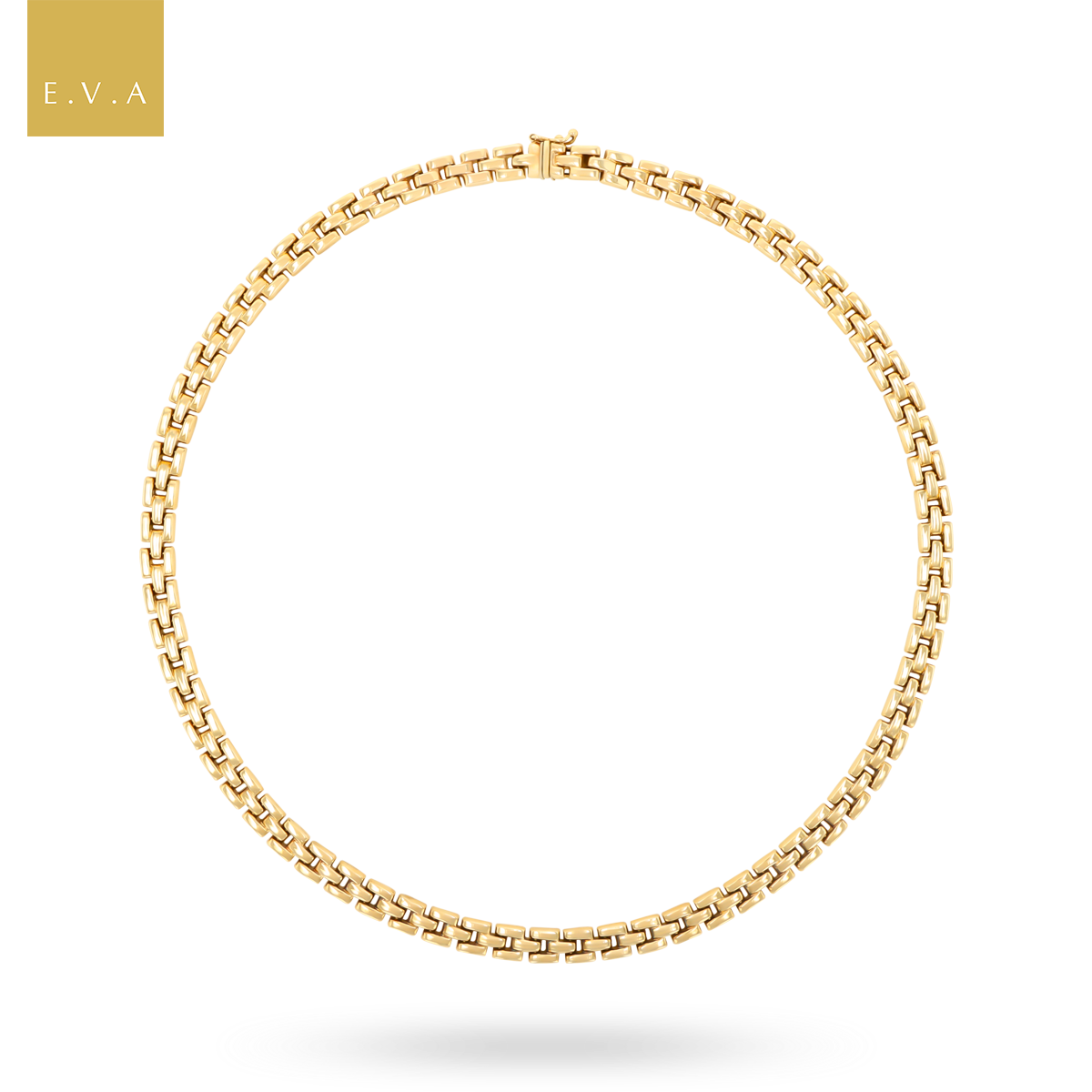 9ct Yellow Gold 17” Panther Link Necklace