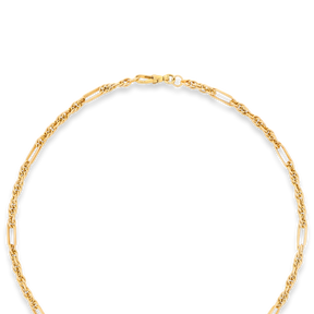 9ct Yellow Gold Prince of Wales T-Bar Necklace