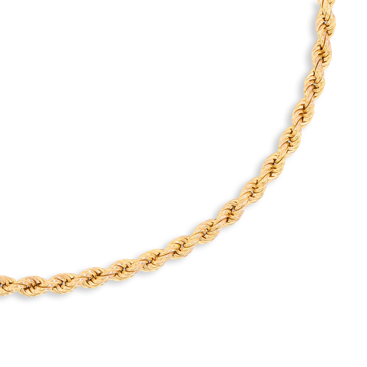 9ct Yellow Gold 17” Rope Necklace