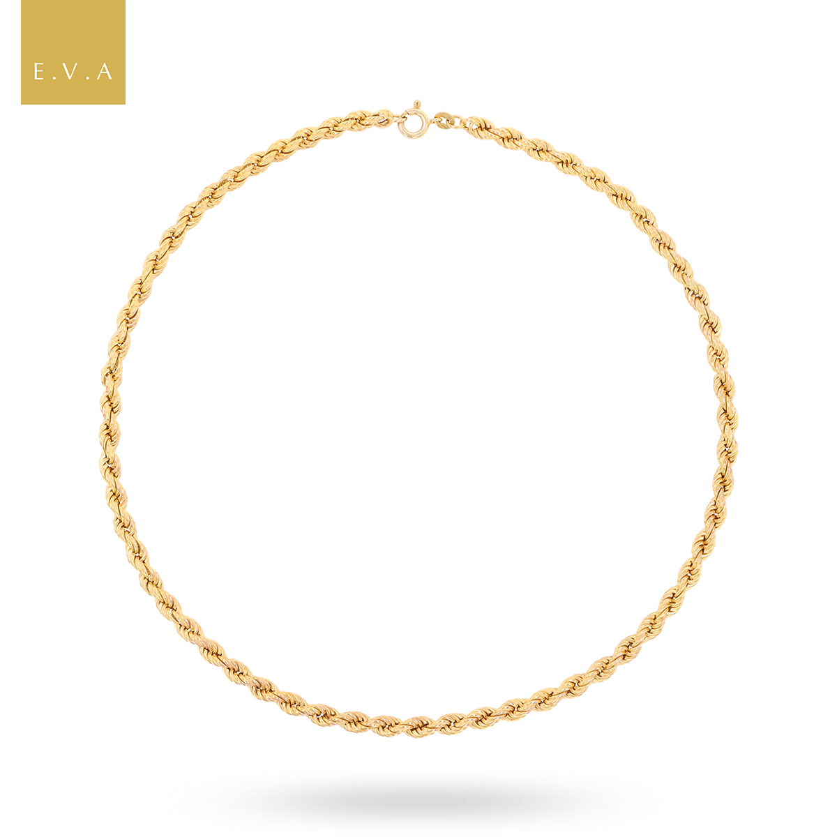 9ct Yellow Gold 17” Rope Necklace