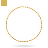 9ct Yellow Gold 17” Rope Necklace