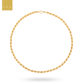 9ct Yellow Gold 17” Rope Necklace