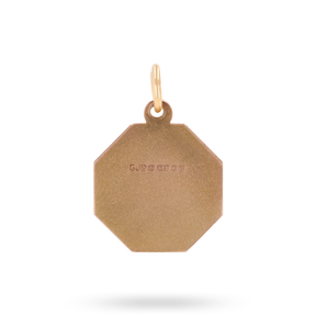 9ct Rose Gold Octagonal St Christopher Pendant By Georg Jensen