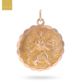 9ct Rose Gold Double Sided St Christopher Pendant By Georg Jensen