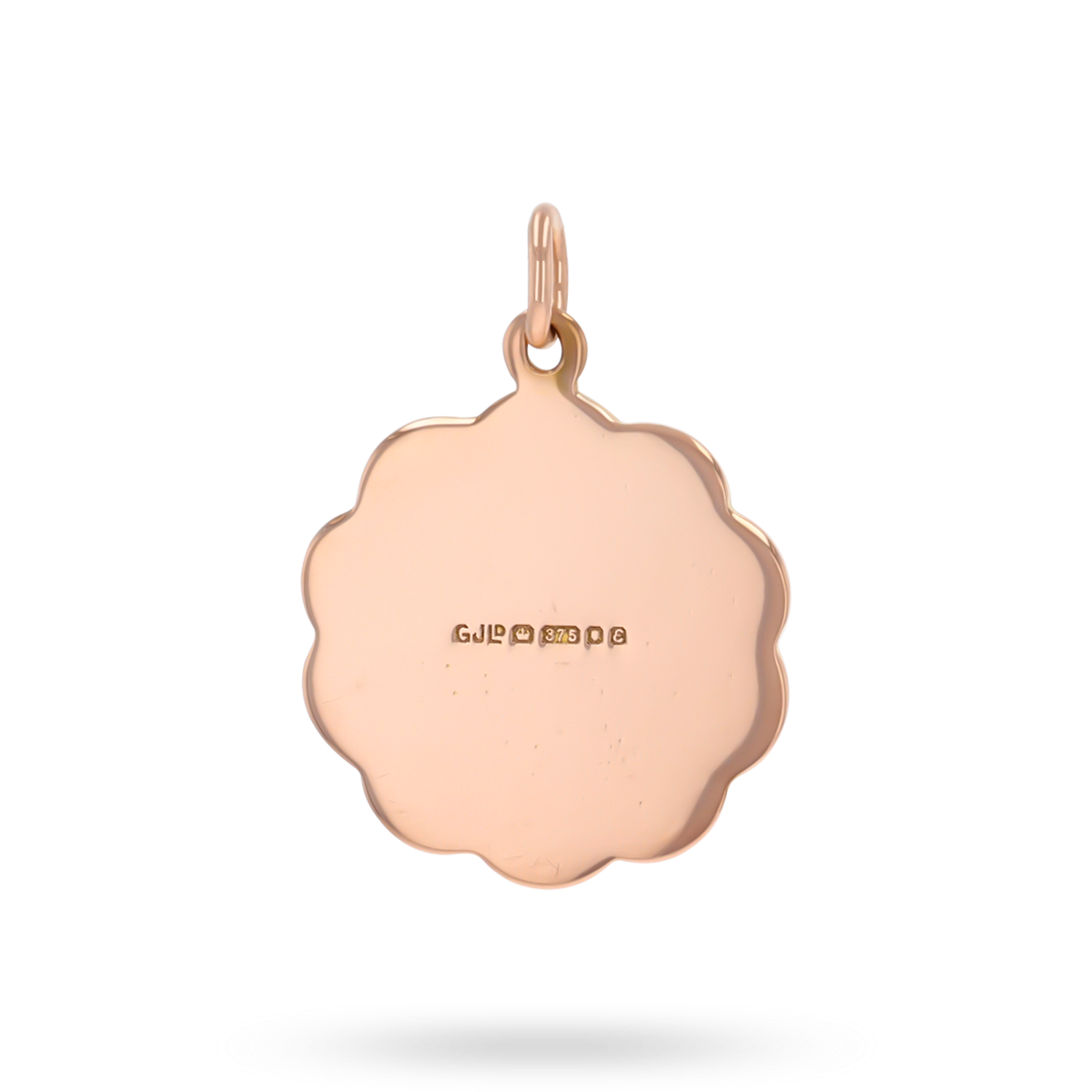 9ct Rose Gold Diamond Cut St Christopher Pendant By Georg Jensen