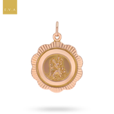 9ct Rose Gold Diamond Cut St Christopher Pendant By Georg Jensen