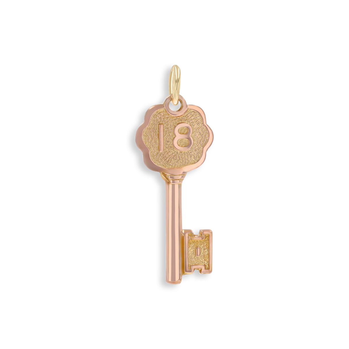 9ct Rose Gold 18 Key Pendant By Georg Jensen