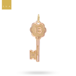 9ct Rose Gold 18 Key Pendant By Georg Jensen