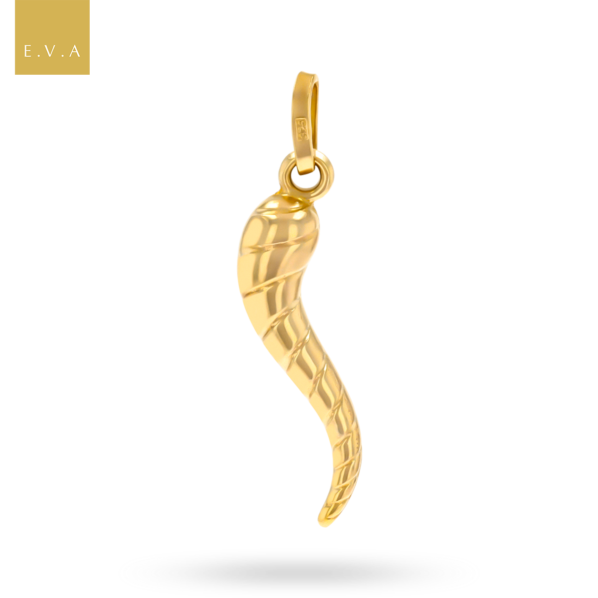 9ct Yellow Gold Polished Horn of Life Pendant