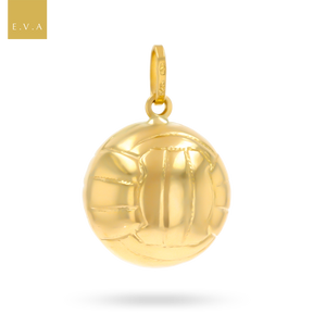 9ct Yellow Gold Hollow Football Pendant