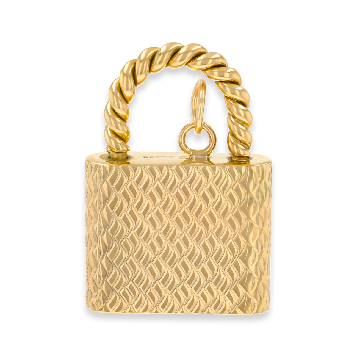 9ct Yellow Gold Padlock Pendant