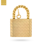 9ct Yellow Gold Padlock Pendant