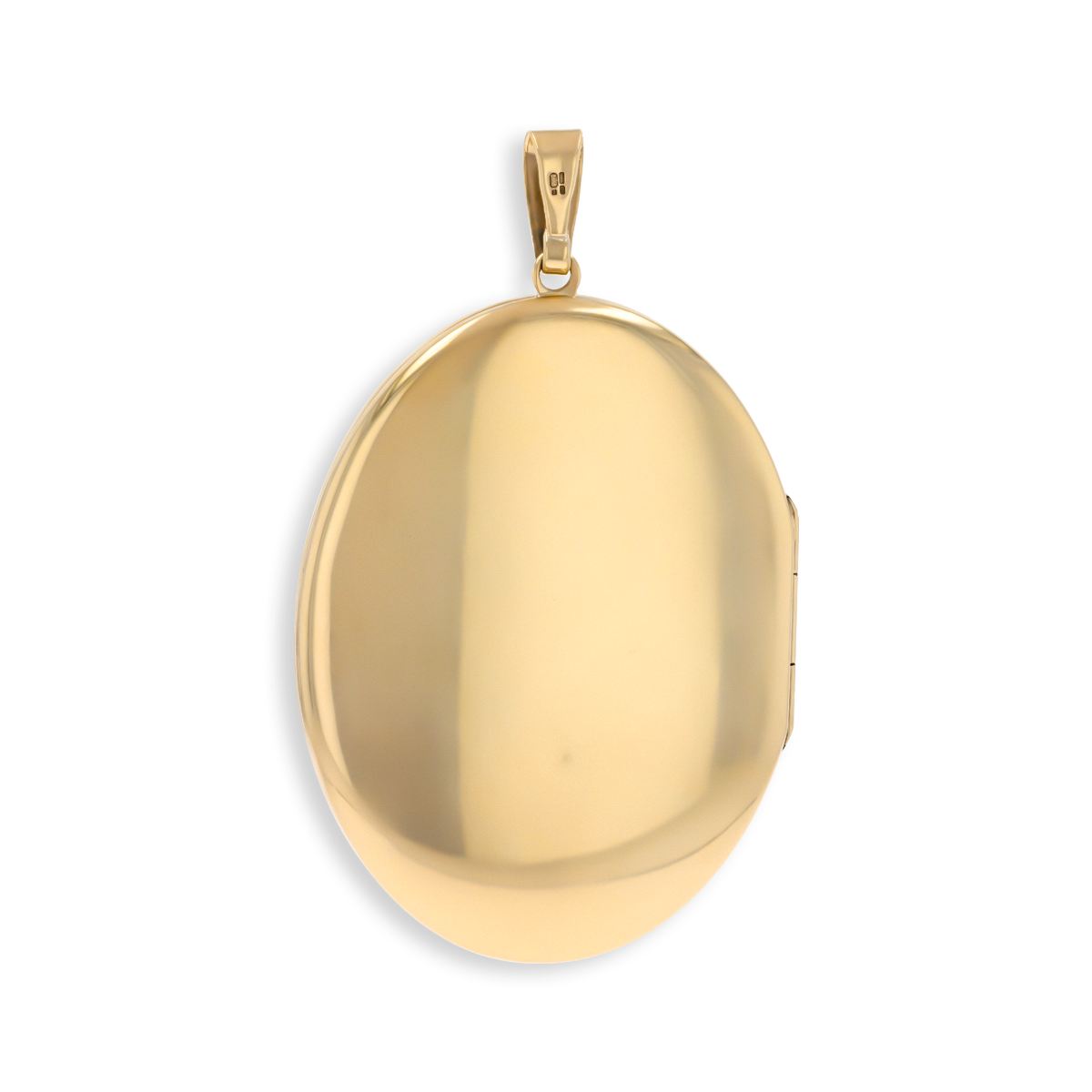 9ct Yellow Gold Extra Large Oval Foliate Scroll Engraved Locket