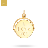 9ct Yellow Gold I Love You Spinner Pendant