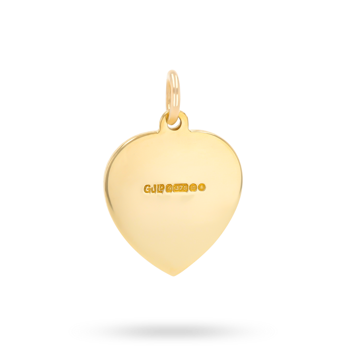 9ct Yellow Gold Heart Shaped St Christopher Pendant By Georg Jensen