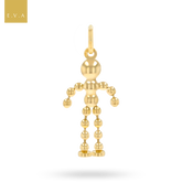9ct Yellow Gold Corn Boy Dolly Moveable Pendant