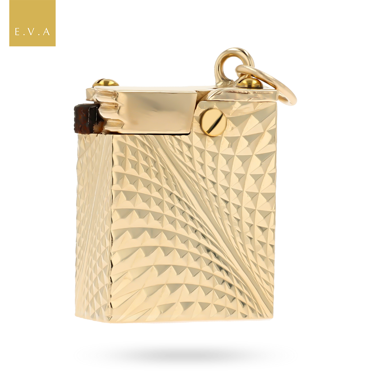 9ct Yellow Gold Cigarette Lighter Pendant