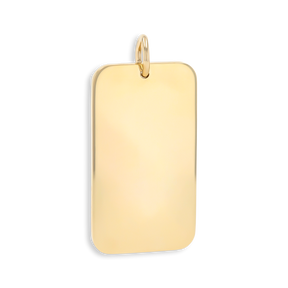9ct Yellow Gold Rectangular Shaped Ingot Pendant