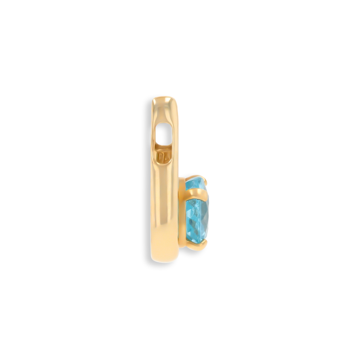 9ct Yellow Gold Apatite Horseshoe Pendant
