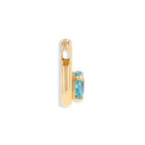 9ct Yellow Gold Apatite Horseshoe Pendant