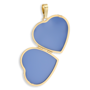 9ct Yellow Gold Large Heart Shaped Locket