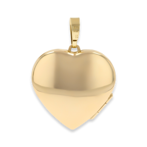9ct Yellow Gold Large Heart Shaped Locket