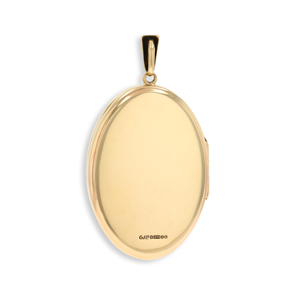 9ct Yellow Gold Oval Shaped Foliate Scroll Locket By Georg Jensen
