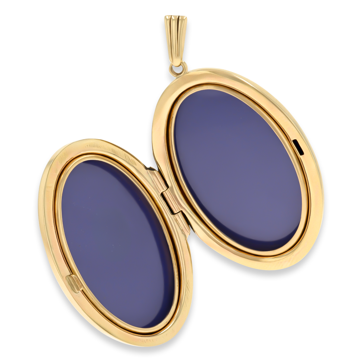 9ct Yellow Gold Oval Shaped Foliate Scroll Locket By Georg Jensen
