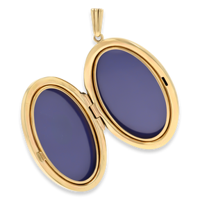 9ct Yellow Gold Oval Shaped Foliate Scroll Locket By Georg Jensen