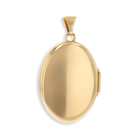9ct Yellow Gold Oval Shaped Floral Locket