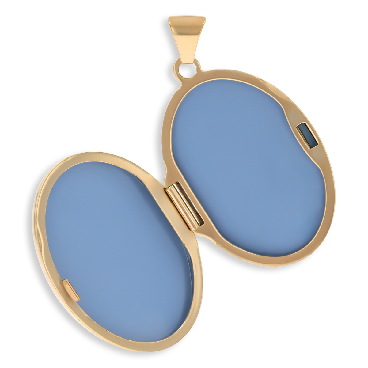 9ct Yellow Gold Oval Shaped Floral Locket