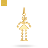 9ct Yellow Gold Corn Dolly Moveable Pendant