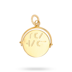 9ct Yellow Gold I Love You Spinner Pendant