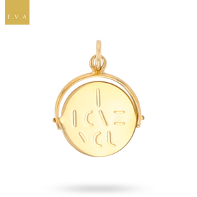 9ct Yellow Gold I Love You Spinner Pendant