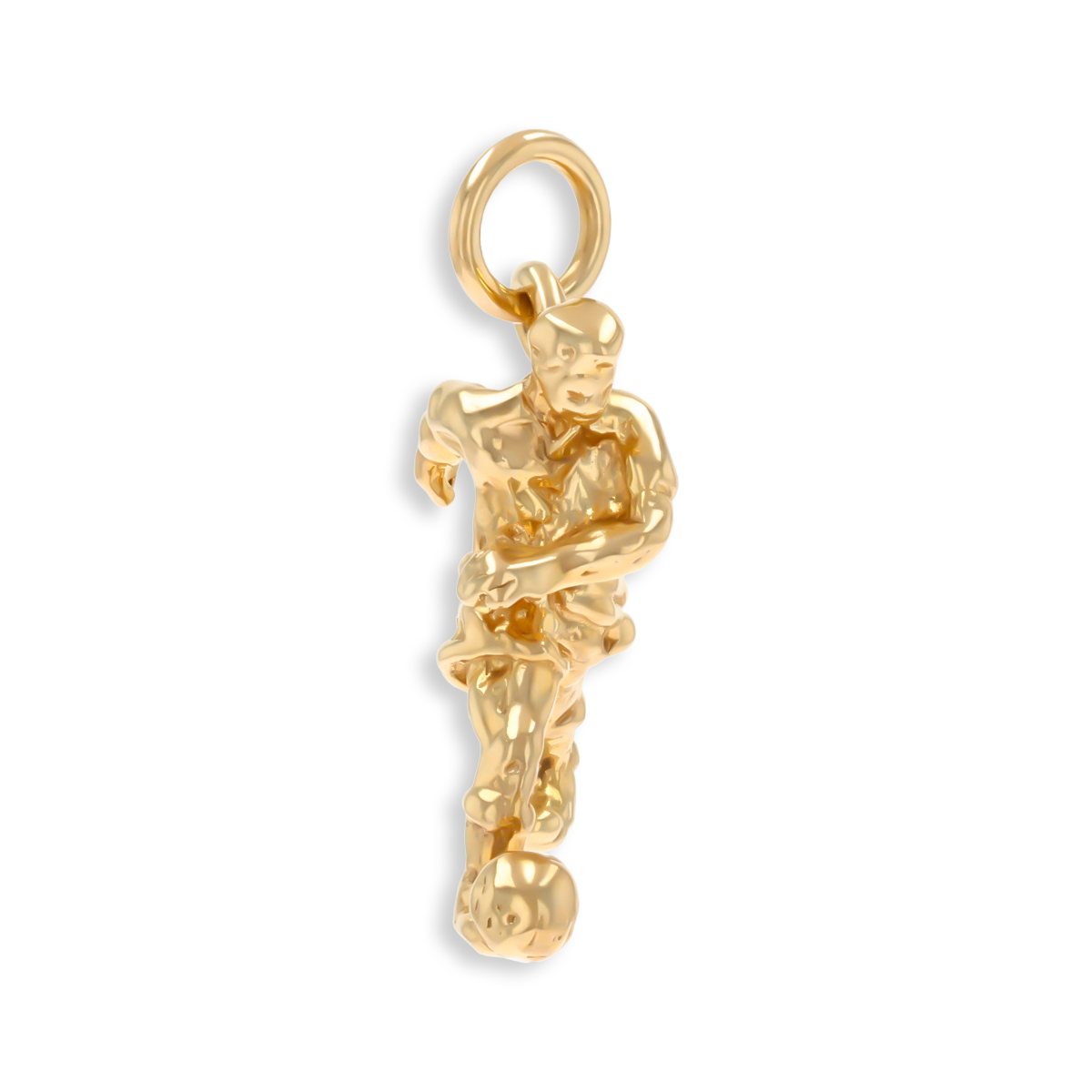 9ct Yellow Gold Footballer Pendant