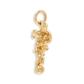 9ct Yellow Gold Footballer Pendant
