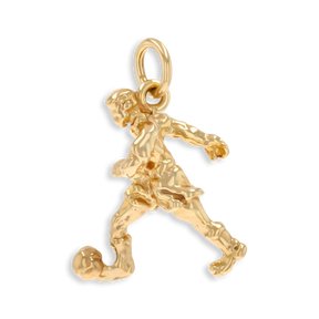 9ct Yellow Gold Footballer Pendant
