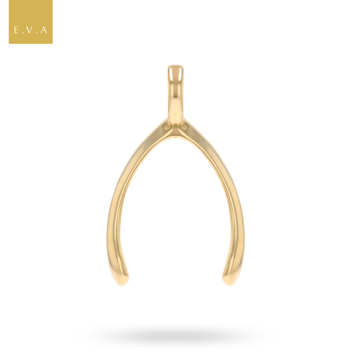 9ct Yellow Gold Small Wishbone Pendant